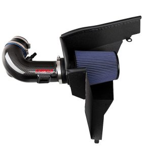 Corsa Exhst Cold Air Intake, Maxflow, Carbon Fiber Intake Tube, Blue Maxflow 5 Filter, With Closed Box – 44006
