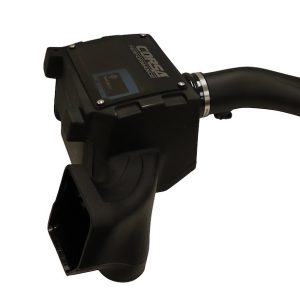 Corsa Exhst Cold Air Intake, Black Polyethylene Tube, Blue Donaldson Powercore Filter with Cross-Link Closed Polyethylene Box – 464576