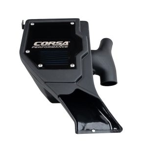 Corsa Exhst Cold Air Intake, Black Polyethylene Tube, Maxflow 5 Oiled Blue Filter, With Closed Box – 47003