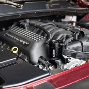 Corsa Exhst Catch Can, For Storing Excess Oil, 3 Ounce Capacity, Black, Aluminum, With Brackets/ Hoses – CC0013