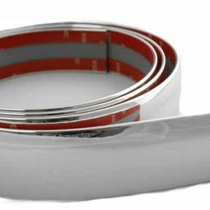 Cowles Side Molding, Universal, Custom, Chrome Plated, PVC Plastic, 1-3/8 Inch Width X 8 Foot Length, 1 Piece – S37754