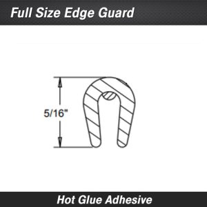 Cowles Door Edge Guard Set, Single, 18 Foot Length X 3/8 Inch Width, Black, PVC Plastic – T5602