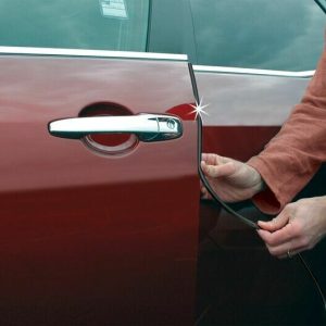 Cowles Door Edge Guard Set, Single, 18 Foot Length X 3/8 Inch Width, Black, PVC Plastic – T5602