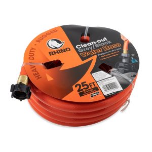 Camco Waste Water Hose, Rhinoflex ™, Use to Flush Black Water Holding Tanks/ Gray Water Holding Tanks and Tote Tanks – 22990