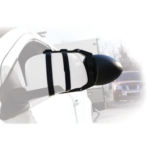 Camco Exterior Towing Mirror, Clip-On for Any Mirror Between 7 and 10 Inches Tall, Dual View, Non-Extendable, Manual – 25653