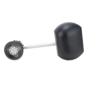 Camco Exterior Towing Mirror, Suction Mount Extension Arm, Single 5-1/2 Inch Mirror with Extension Arm, Driver Side Flat – 25663