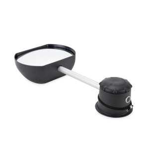 Camco Exterior Towing Mirror, Suction Mount Extension Arm, Single 5-1/2 Inch Mirror with Extension Arm, Driver Side Flat – 25663