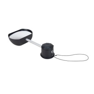Camco Exterior Towing Mirror, Suction Mount Extension Arm, Single 5-1/2 Inch Mirror with Extension Arm, Passenger Side Convex – 25668
