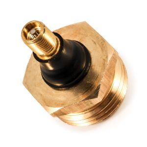 Camco Water System Blow Out Plug, Schrader Tire Valve Stem Connection, Brass – 36153