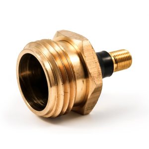 Camco Water System Blow Out Plug, Schrader Tire Valve Stem Connection, Brass – 36153