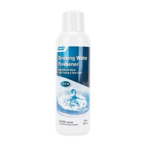 Camco Drinking Water Freshener, Keeps Drinking Water Stored IN Plastic or Metal Tanks Tasting Fresh, Cleans Up to 20 Gallons, 16 Ounce – 40206