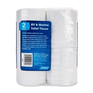 Camco Toilet Tissue, Tst ™, 2 Ply, 4 Roll Pack, 500 Sheets Per Roll – 40274