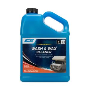 Camco Car Wash, Liquid, With Wax, 1 Gallon, With English Language Packaging – 40498
