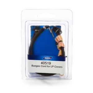 Camco Bungee Cord, For Lp Covers, Black, With Steel Hooks, Pack of 2 – 40519