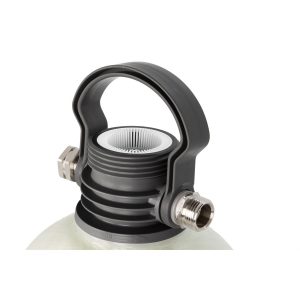Camco Water Softener, Tastepure ™, Single Tank, Fits Standard Garden Hose Female Coupling, 10000 Grain Removal Capacity – 40655