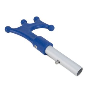 Camco Extension Handle, Use with Camco Accessories, Fixed, 4 Foot Length, Spring Loaded Push Button Connector, Anodized Aluminum – 41902