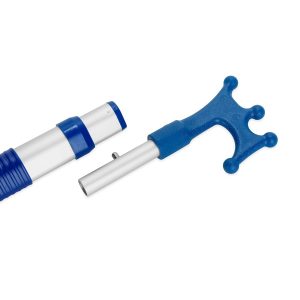 Camco Extension Handle, Use with Camco Accessories, Extendable, 2 to 4 Foot Length, Spring Loaded Push Button Connector, Anodized Aluminum – 41910