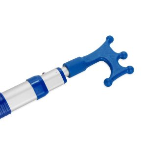 Camco Extension Handle, Use with Camco Accessories, Extendable, 2 to 4 Foot Length, Spring Loaded Push Button Connector, Anodized Aluminum – 41910