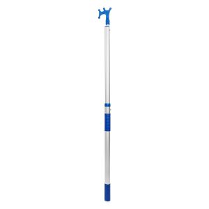 Camco Extension Handle, Use with Camco Accessories, Extendable, 2 to 4 Foot Length, Spring Loaded Push Button Connector, Anodized Aluminum – 41910