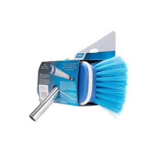 Camco Car Wash Brush, 7 Inch Rectangular Brush Head, Light Blue Extra Soft Bristle, Head Attachment Only, Without Hose Connection – 41920