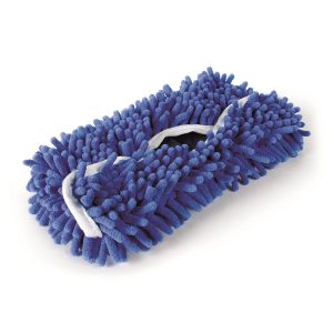Camco Car Wash Brush, Pivoting Wash Head, Wash Head with Microfiber Pad, Blue, Fits All Camco Handles and Most Other Brands, With Pivot Head – 41950