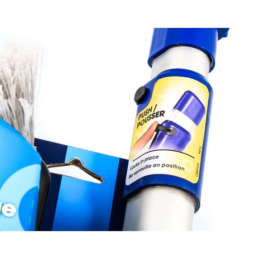 Camco Car Wash Brush, Flow Through Wash Brush, With Push Button Handle, With Garden Hose Connection, Without Soap Dispenser – 41960
