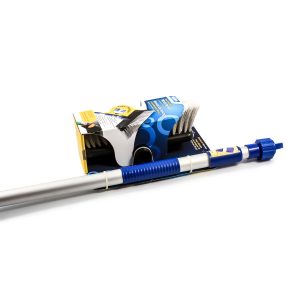 Camco Car Wash Brush, Flow Through Wash Brush, With Push Button Handle, With Garden Hose Connection, Without Soap Dispenser – 41960