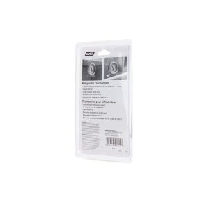 Camco Thermometer, Use to Measure Refrigerator Temperature, Analog Display, Mounted, Silver, Stainless Steel, Single – 42114