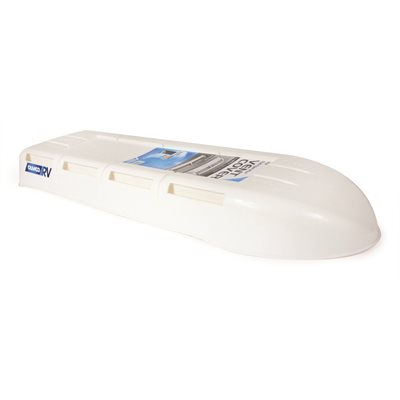 Camco Refrigerator Vent Cover, For Dometic/ Camco and Newer Norcold Bases, Polar White, Plastic, Vent Cover Only Without Solar Panel – 42160