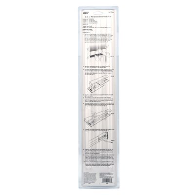 Camco Screen Door Push Bar, Wide Single Bar Style, Black, Aluminum Bar with Molded Handles, With Installation Hardware – 42188
