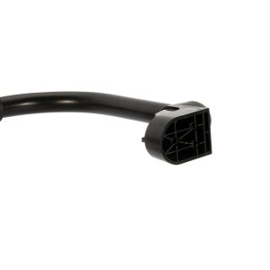 Camco Exterior Grab Bar, Powder Coated, Black, Aluminum, Fold-Away Design, Single, With English/ French Language Package – 42197