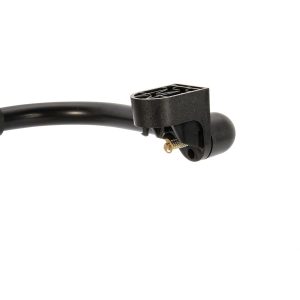 Camco Exterior Grab Bar, Powder Coated, Black, Aluminum, Fold-Away Design, Single, With English/ French Language Package – 42197