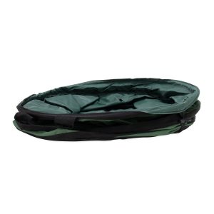Camco Trash Can, Round, Collapsible, 22 Inch Diameter X 28 Inch Height, Green, Vinyl – 42895