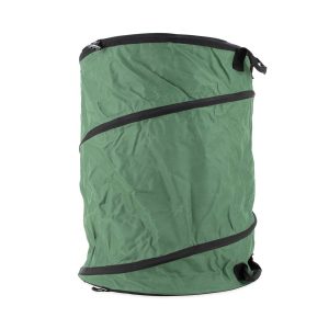 Camco Trash Can, Round, Collapsible, 22 Inch Diameter X 28 Inch Height, Green, Vinyl – 42895