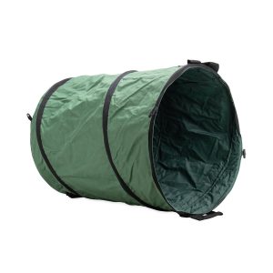 Camco Trash Can, Round, Collapsible, 22 Inch Diameter X 28 Inch Height, Green, Vinyl – 42895
