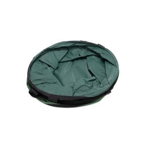 Camco Trash Can, Round, Collapsible, 22 Inch Diameter X 28 Inch Height, Green, Vinyl – 42895