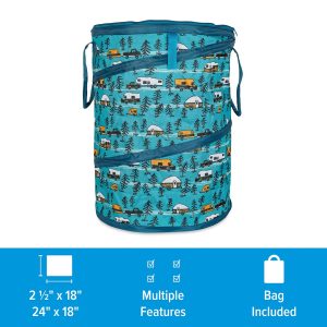 Camco Collapsible Container, Life Is Better at the Campsite ™, Pop-Up Utility Container – 42987