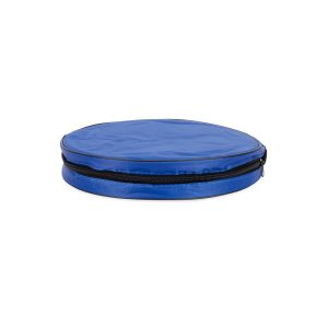 Camco Bucket, 3 Gallon, Durable Watertight Fabric, With Handle, Without Lid, Blue with White Trim, Collapsible to 2 Inch Height – 42993