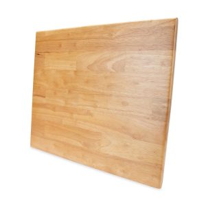 Camco Stove Top Cover, Oak Accents ™, 19-5/8 Inch X 17-1/2 Inch, Oak Finish, Hardwood, With Rubber Pucks to Silence Stove Rattles – 43521