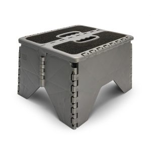 Camco Step Stool, One Step, Foldable, Step Measures 11-1/2 Inch Height X 13 Inch Width, 300 Pound Capacity – 43635