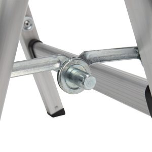 Camco Step Stool, One Step, Foldable, 11-1/2 Inch Height, 300 Pound Capacity, Aluminum – 43672