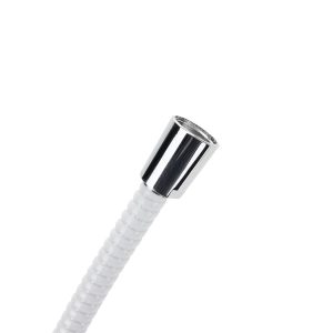 Camco Shower Head, Hand Held with 60 Inch Hose, With 5 Available Spray Settings, With on/ Off Valve, Fits Standard 1/2 Inch Shower Arm, White – 43714