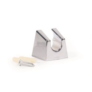 Camco Shower Head Mount, Wall Mount, Two Position, Without Swivel, Chrome – 43718