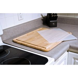 Camco Cutting Board, Stove Topper with Non-Skid Backing, Natural, Hardwood, With Additional Flexible Cutting Board – 43753