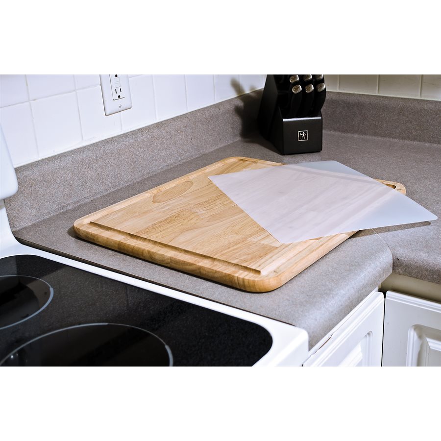 Camco Cutting Board, Stove Topper with Non-Skid Backing, Natural, Hardwood, With Additional Flexible Cutting Board – 43753