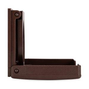 Camco Cup Holder, Wall Mount, With Self Adhesive Mount and Screw Mount, Adjustable Size, Brown – 44043