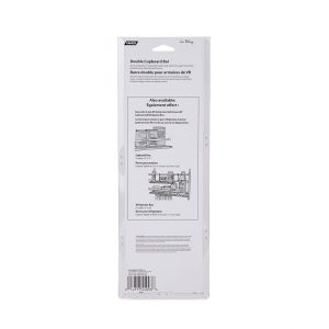 Camco Cabinet Content Brace, Spring Loaded Bar Style, Double Bar, Bar Extends from 10 Inch Length to 17 Inch Length, White Plastic, Single – 44093