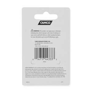 Camco Lock Cylinder, For Baggage Compartment Doors, Thumb Operated Cam Lock, 5/8 Inch Length, Single, With 1 Offset Cam and 1 Straight Cam – 44333