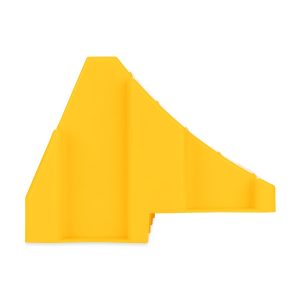 Camco Wheel Chock, Yellow, For Use with Leveling Blocks, Package of 2 – 44401