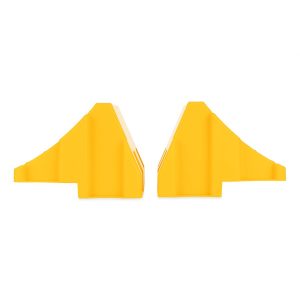 Camco Wheel Chock, Yellow, For Use with Leveling Blocks, Package of 2 – 44401